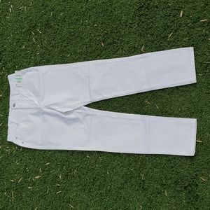 New Style & Co White Denim Cotton Pants Size 8P